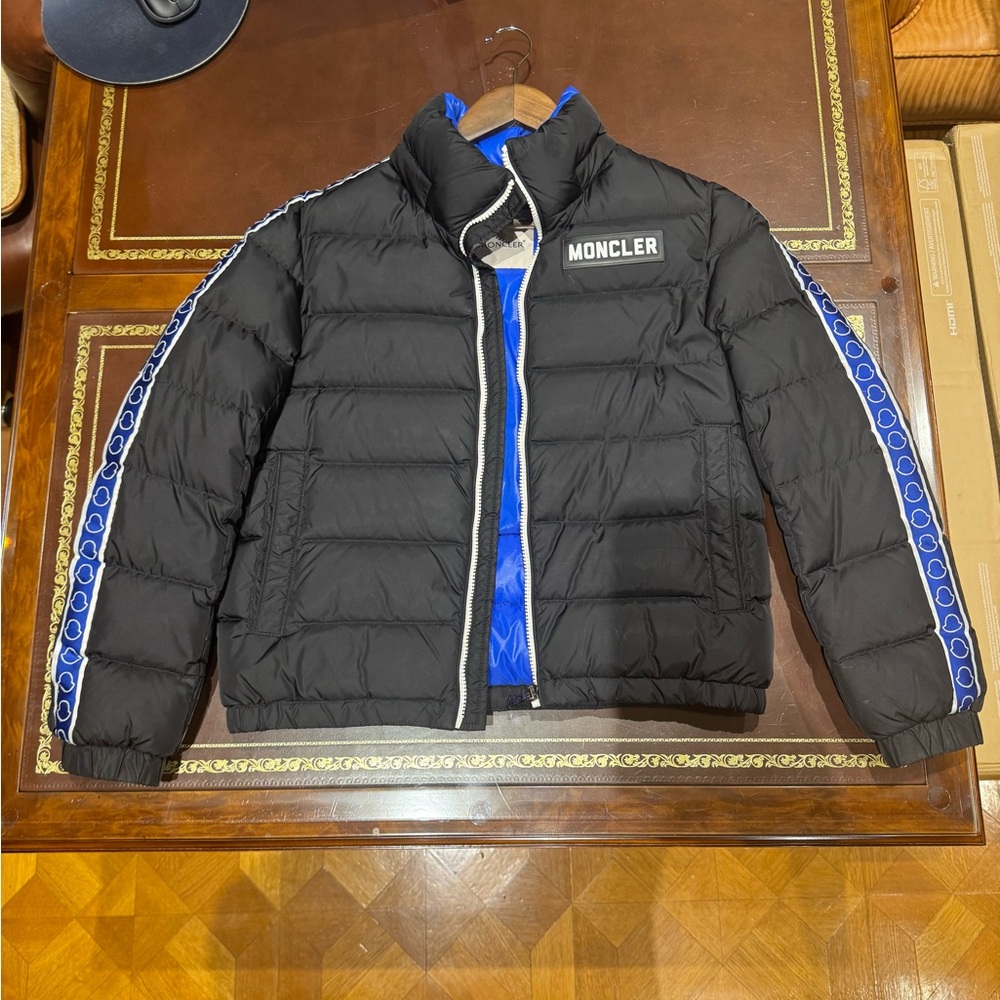 Moncler Black and Blue Kids Jacket size 12
